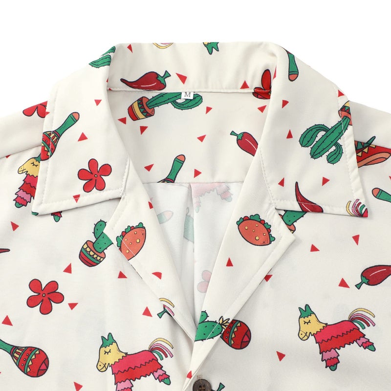 Zando Funny Mexican Shirts for Men Casual Short Sleeve Button Down Hawaiian Tropical Cinco De Mayo Outfit Beach Vacation Fiesta Costume Clothes Top XX-Large - Image 5